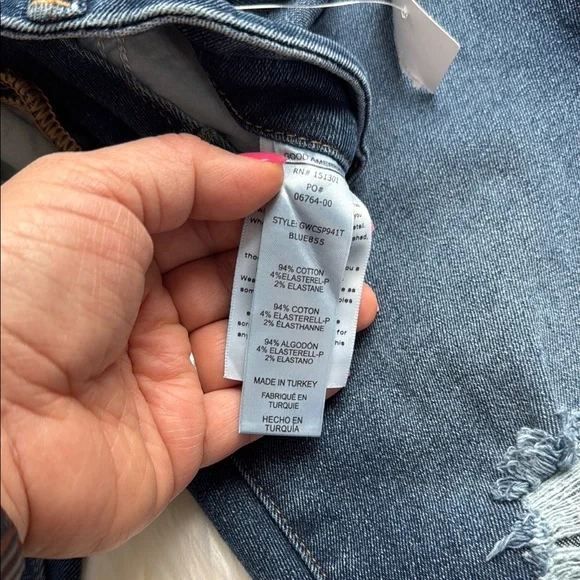 NWT Good American Good Waist Crop Denim Jeans in Size 0/25 - Picture 5 of 9